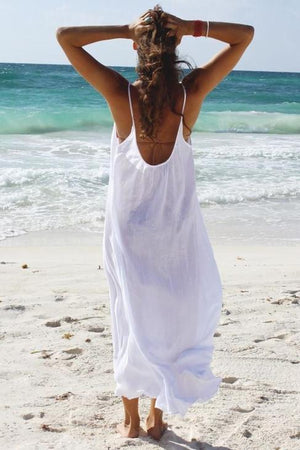 9seed - Tulum Cover up Dress - weiss - Réjane Rosenberger Design